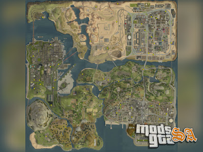 Mod Mapa e Radar Detalhado para GTA San Andreas